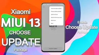 How To Enable Choose Update Package Option In MIUI 13