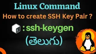 How to create SSH Key Pair | Public & Private Key using ssh-keygen | Telugu