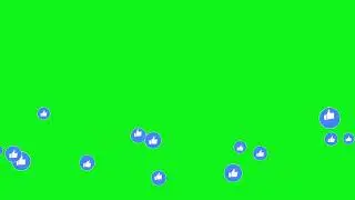 No Copyright, LIKE BUTTON green screen video for Social media free