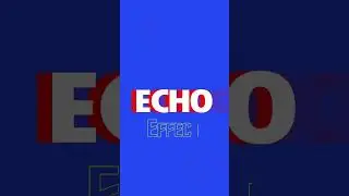 Echo text effect  in after effect 