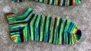 📌НОСКИ СПОРТИВНЫЕ с фиксированным подгибом из пряжи РУЧНОГО ОКРАШИВАНИЯ Alize WOOLTIME (1ч)