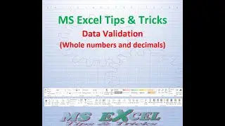Data Validation In MS Excel