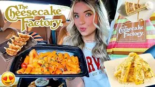 Eating CHEESECAKE FACTORY DISHES I've NEVER TRIED BEFORE!