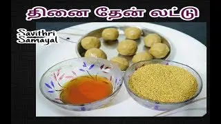 சத்தான தினை தேன் லட்டு|Foxtail Millet Laddu with Honey|Thinai Laddu in Tamil