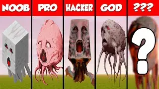 Minecraft Ghast PIXEL ART CHALLENGE - NOOB vs PRO vs HACKER vs GOD