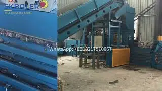 High-Efficiency Hydraulic Horizontal Baler for Plastic Films | SKBALER China Factory