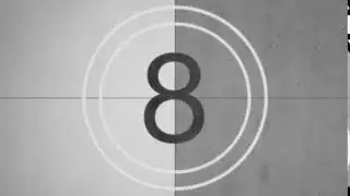 Retro film countdown 10 second