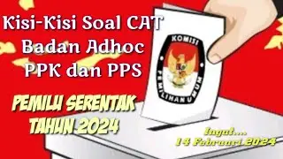 kisi-kisi soal CAT PPK dan PPS.