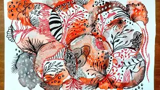 Mandala Art  Easy Drawing Videos | Watercolor Zentangle Ideas for Beginners💫