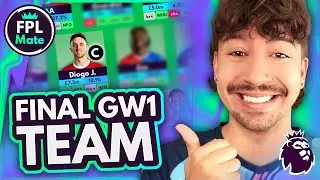 MY FINAL FPL GAMEWEEK 1 TEAM! 🔒 | My Gameweek 1 Draft Selection for Fantasy Premier League 2024/25