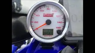 Turbo Dynamics 500HP trail sled going 154mph in 1320 feet into a headwind!