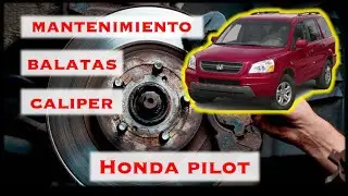 Como cambiar balatas de freno Honda Pilot 2003.🧑🏻‍🔧⚙️(Aplica para la mayoría de los vehículos).