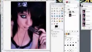 Scene Girl Makeover in Gimp #3