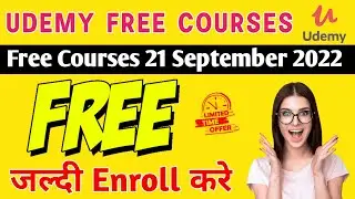 How to get Udemy Free Courses 21 September 2022 by 