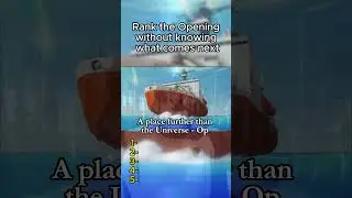 Rank The Anime Opening Without Knowing The Next One! #anime #animemusic #parati #shorts #opening