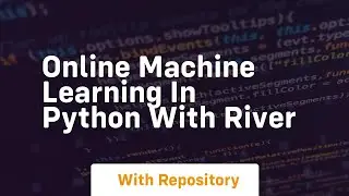 Online machine learning in python with river