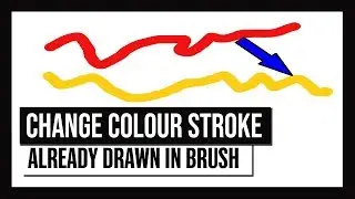 How To Change Color of A Brush Stroke After it's drawn in Photoshop CC [2018]