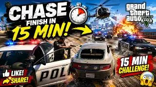 I SURVIVED GTA 5’s MOST INSANE POLICE CHASE 😱🚔GTA 5 But Every Cop In The City Wants Me! 🔥