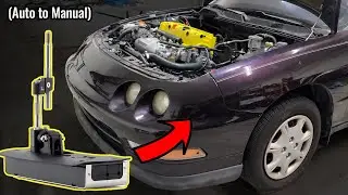 K Swap Integra Hybrid Racing No Cut Shifter Install (Automatic Chassis)