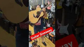 Free guitar giveaway must be in store to win! #guitarshop #acousticguitar #groovey ##yamaha #love