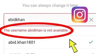 How To Fix Instagram Username Not Available | username not found instagram