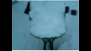 Уборка снега со двора.
