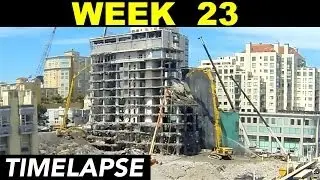 Demolition timelapse: Week 23: Demolition excavators at work