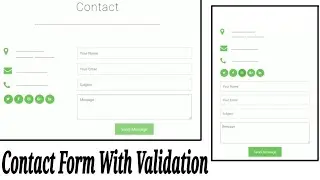 Contact Form With Validation