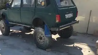 Нива на раме. Установка пружин и гур.