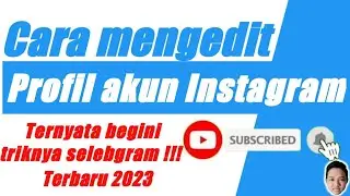 Cara mengedit profil akun Instagram || trik selebgram terbaru 2023 #instagram #selebgram #fyp