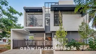 40x60 Feet House in Bangalore | The Elemental by Ashwin Architects