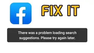 How to Fix Facebook There was a Problem loading search suggestion Problem Solved