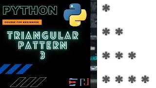 PYTHON | TRIANGULAR PATTERN PROGRAM 3