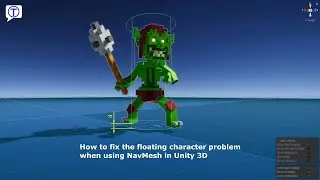 How to fix character floating above the ground when using NavMesh in Unity 3D
