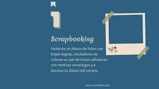 Organiza tus fotos Polaroid en un Scrapbooking