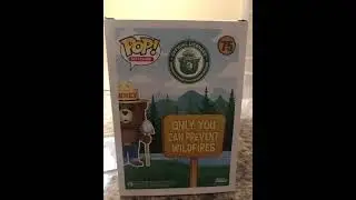 360 view of Smokey bear Flocked 