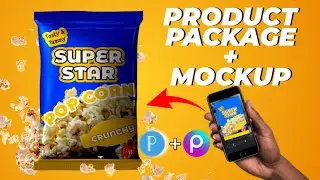 Product package design on mobile phone using pixellab | PicsArt Tutorial