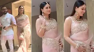 Kareena Kapoor's Royal Saree Look For Ranbir - Alia Wedding