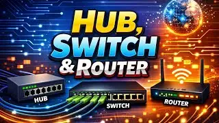Hub vs Switch vs Router Explained with Packet Tracer Lab
