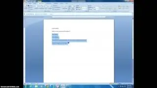Numbering a list in Word