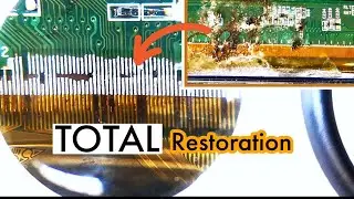 DAMAGED PANEL to FULL RESTORATION: Step by Step TV Screen Repair #microsoldering #techtips