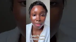 My 5 Minutes Vacation Makeup Routine #makeuptutorial #5minutemakeuplook #makeupfordarkskin
