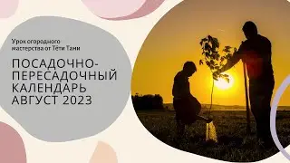 924. Календарь посадочный. ТРИГОНЫ. Август 2023 г.