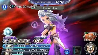 DFFOO GL#46 KUJA EX-BATTLE LVL 80 (KUJA, SETZER, YUNA) 30.8K SCORE