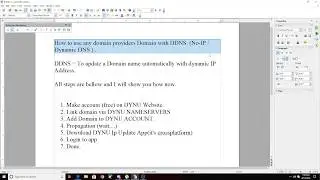 Tutorial - DDNS FOR ANY DOMAIN NAME/PROVIDER -