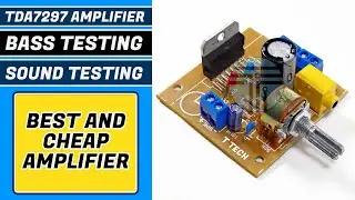 How to Make Audio amplifier at Home Using TDA7297 | TDA7297 Audio amplifier Sound test, Bass test