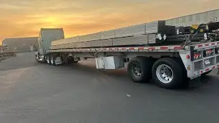 Central Oregon Flatbed Trucking #149. At the terminal to get my trailer fixed.