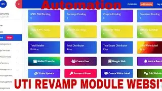 UTI REVAMP MODULE। UTI EKYC/OTP pan card software  automation with recharge service with source code