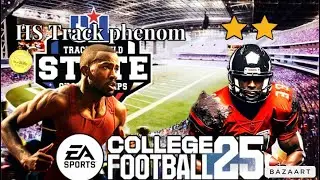 Can a Track Superstar, turn into an NCAA Football Legend? #ncaa25 #roadtoglory #trackandfield