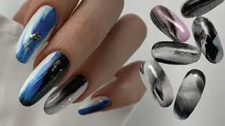 😍Stamping film effect / Stamping - thermal film / Design with nail polish